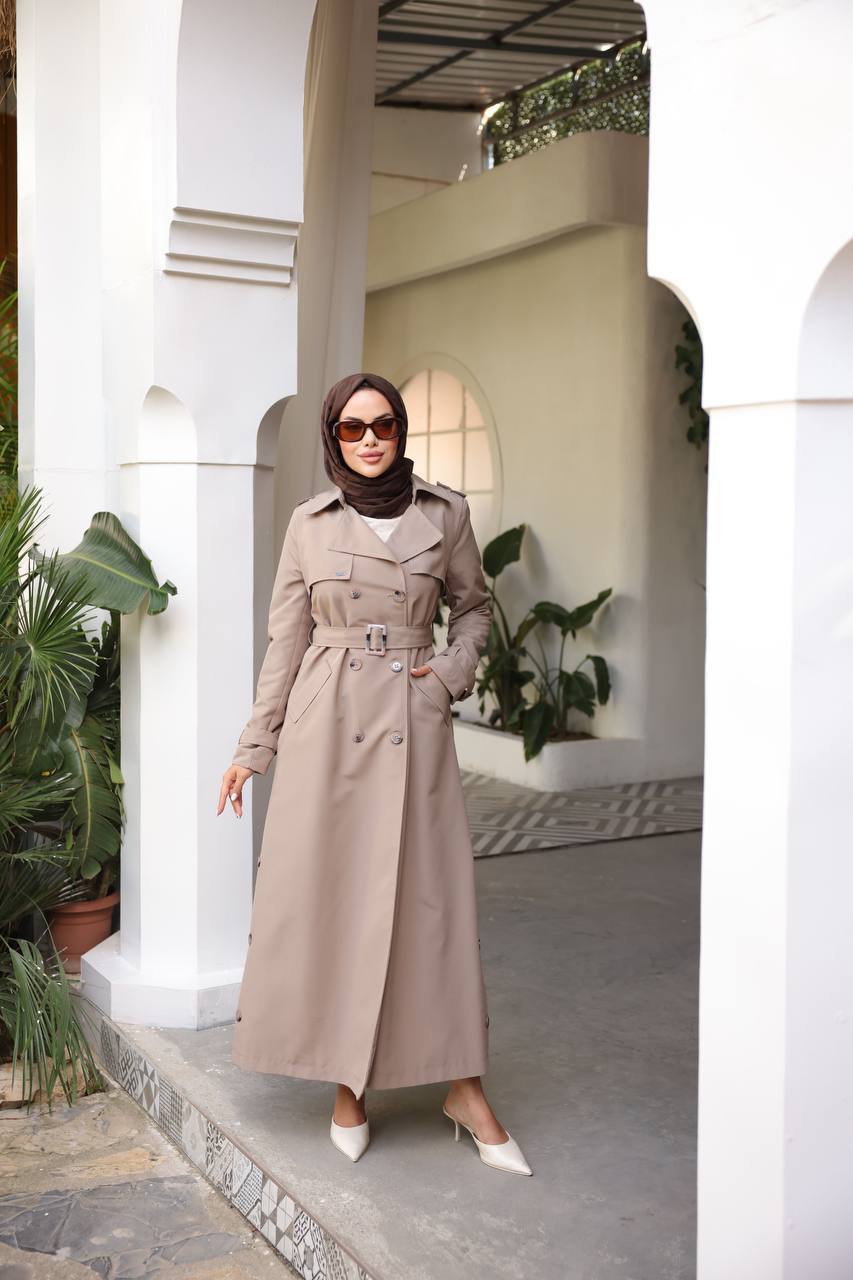 Long Cut Classic Trench Coat