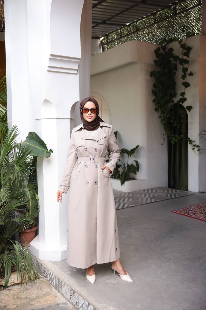 Long Cut Classic Trench Coat