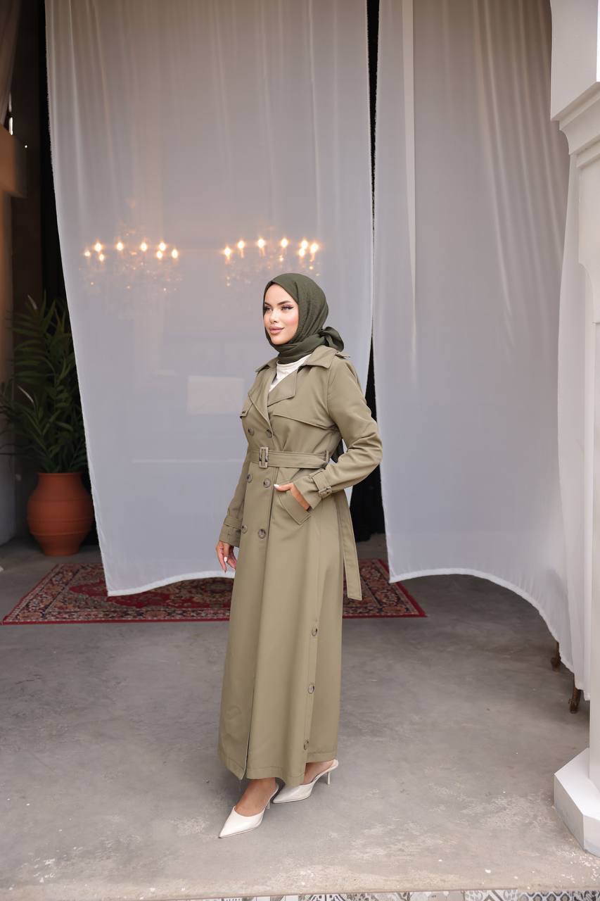 Long Cut Classic Trench Coat