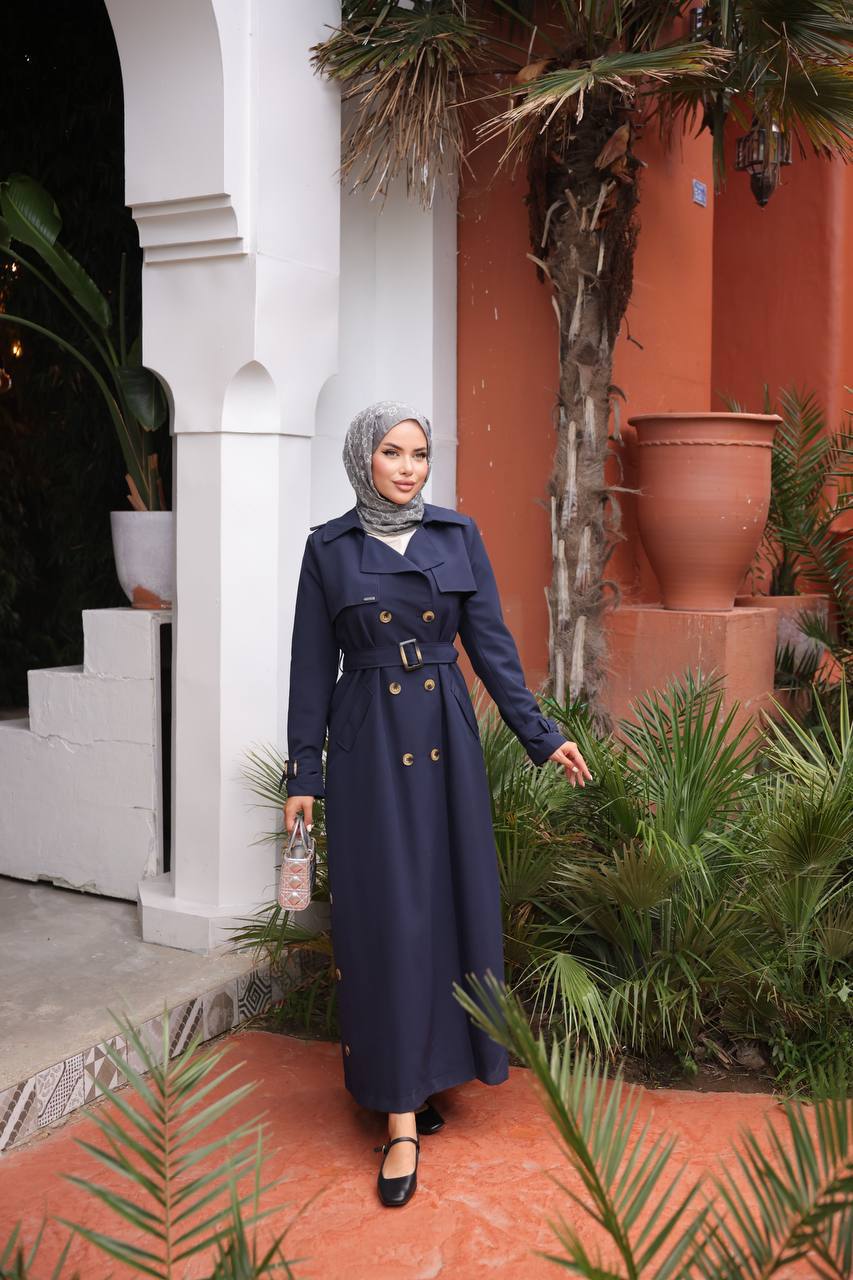 Long Cut Classic Trench Coat