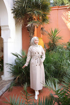 Belted and Double-Breasted Classic Trench Coat